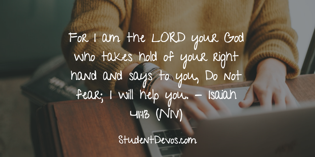 Daily Bible Verse and Devotion – Isaiah 41:13