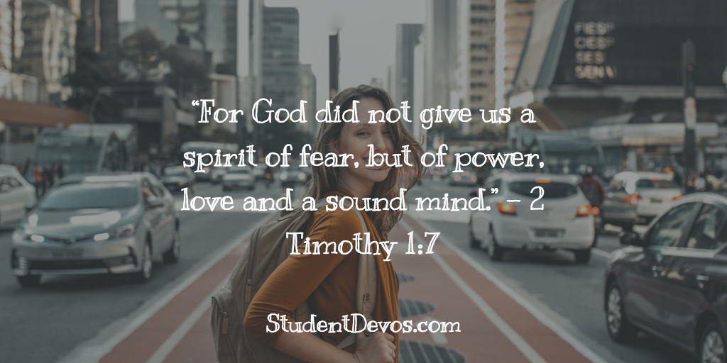 Daily Bible Verse and Devotion – 2 Timothy 1:7