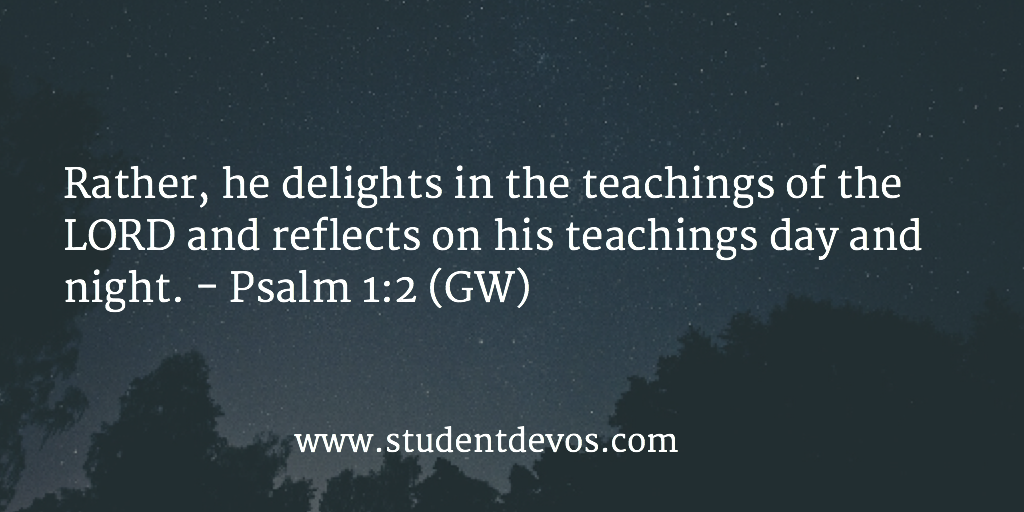 Daily Bible Verse and Devotion – Psalm 1:2