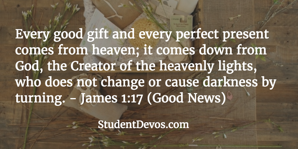 Daily Bible Verse and Devotion – James 1:17